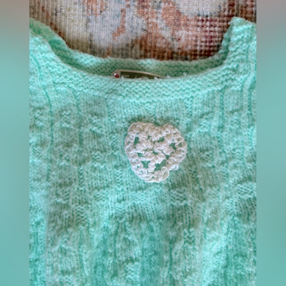 🌿 👼Vintage Handmade Knitted Baby Dresses - Picture 9 of 15